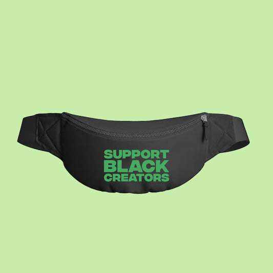 Support Black Creators Green Fanny Pack