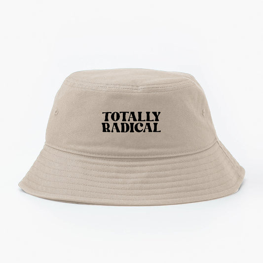 Totally Radical Black Bucket Hat