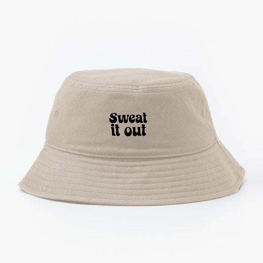Sweat It Out Black Bucket Hat