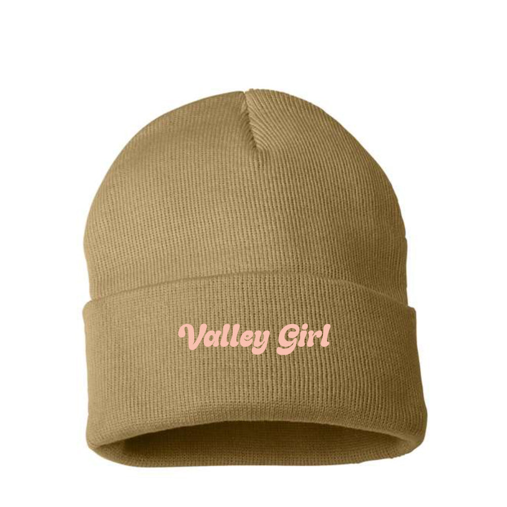Valley Girl Light Peach Beanie