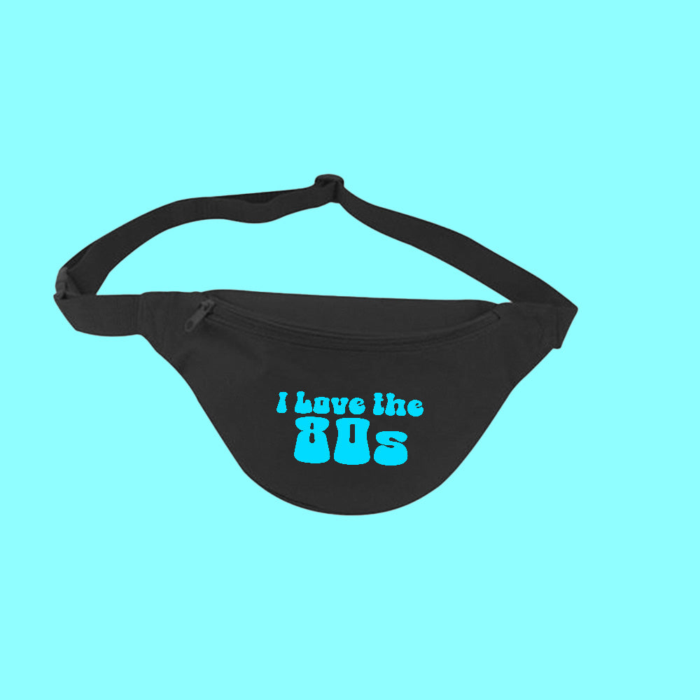 I Love The 80s Cyan Fanny Pack