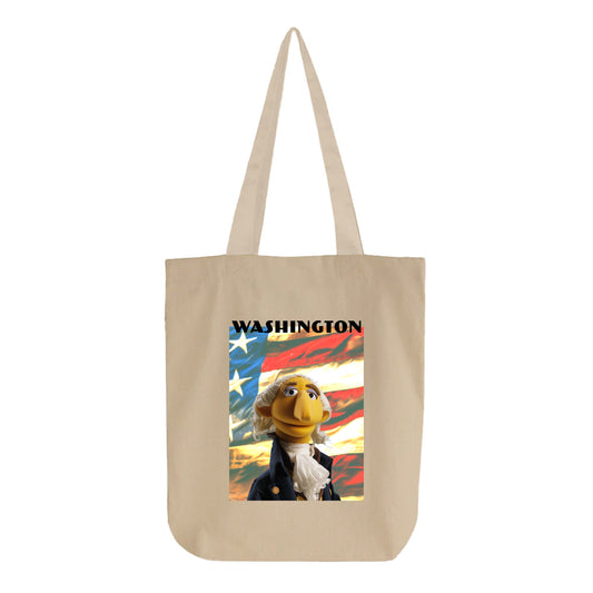 washington muppet flag tote bag