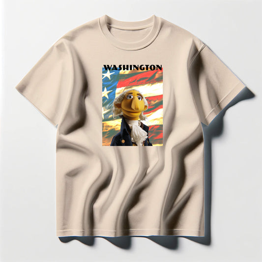 washington muppet flag tee shirt