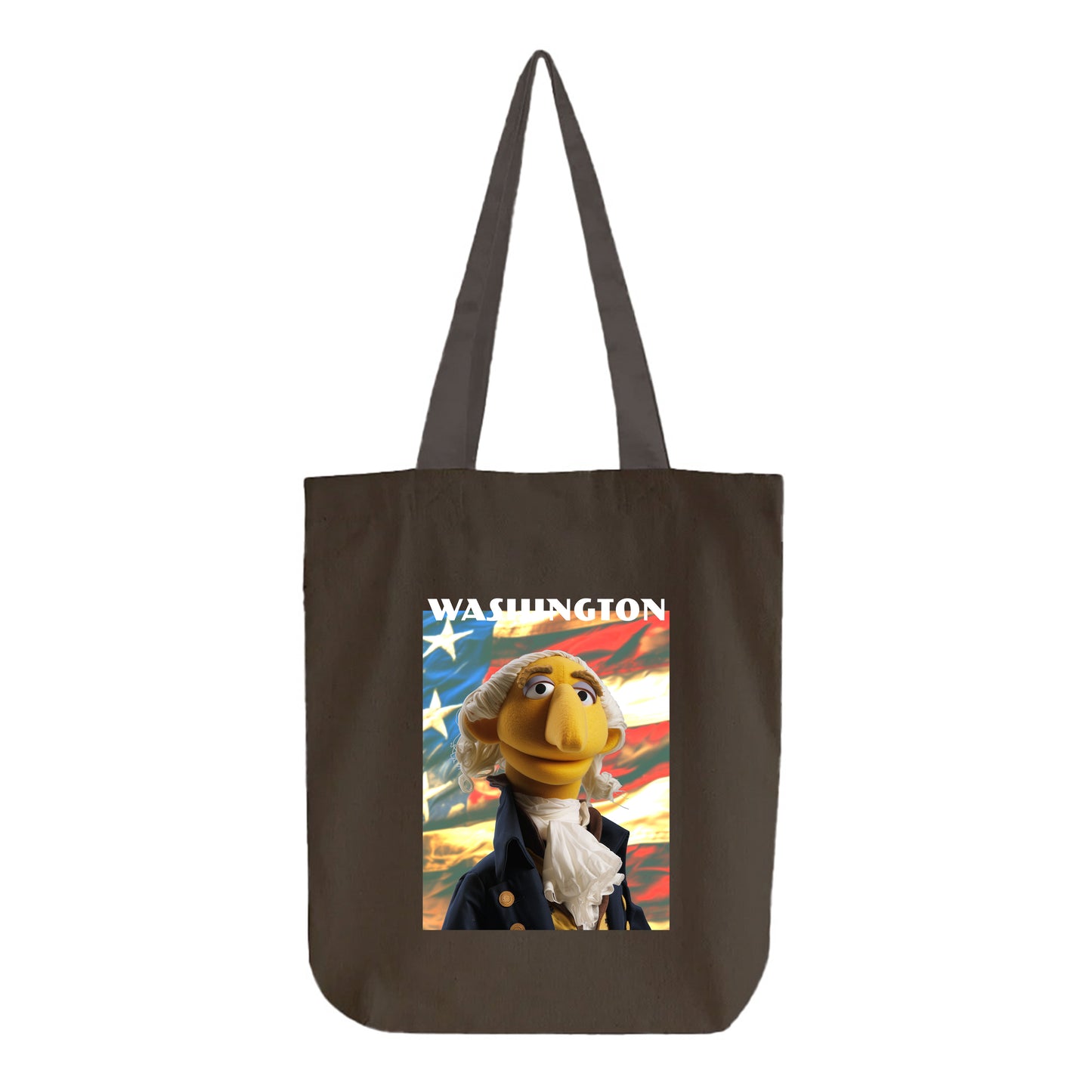 washington muppet flag tote bag