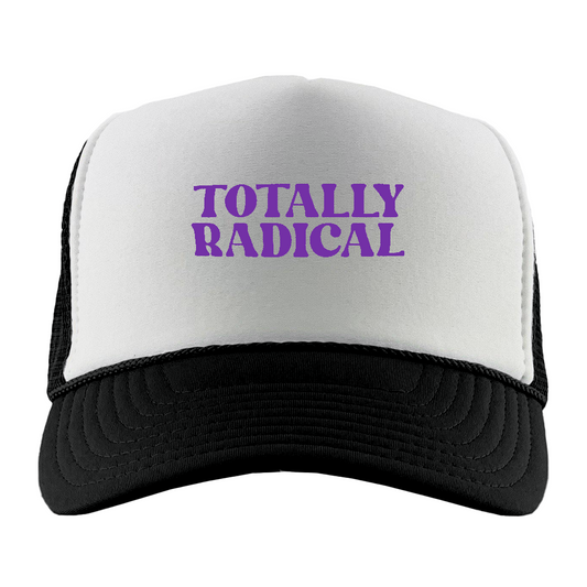Totally Radical Purple Foam Trucker Hat
