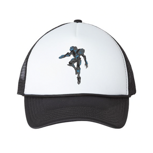 dark sammus foam trucker