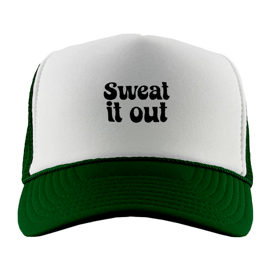 Sweat It Out Black Foam Trucker Hat