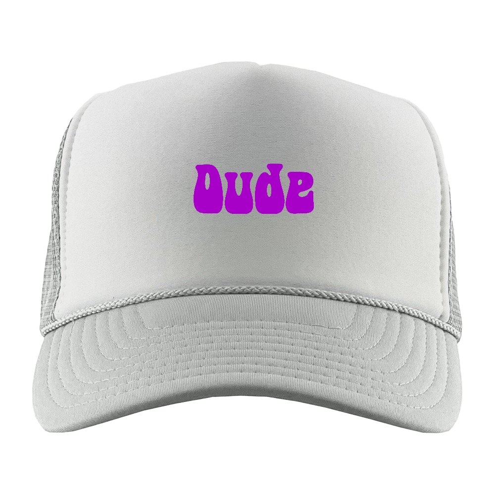 Dude Purple Foam Trucker Hat