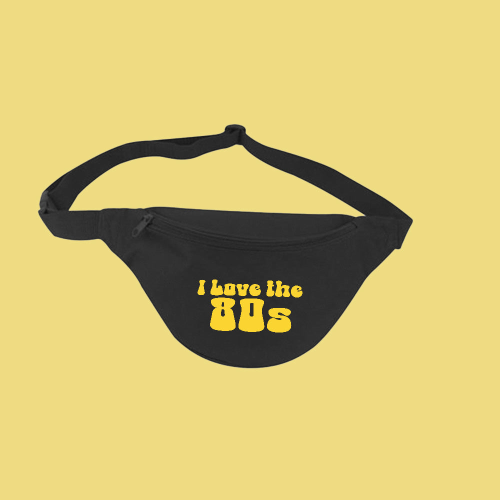 I Love The 80s Yellow Fanny Pack